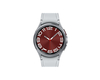 Samsung Galaxy Watch6 Classic - 43 mm - intelligente Uhr mit Band - Hybrid-Eco-Leder - Silber - Band sm-r955fzsadbt