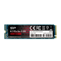 Silicon Power P34A80 - SSD - 2 TB - intern - M.2 2280 - PCIe 3.0 x4 (NVMe) sp002tbp34a80m28