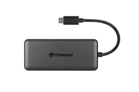 Transcend 6-in-1 USB Type-C Hub HUB5C - Hub - 2 x USB 3.1 Gen 1 + 1 x USB 3.1 Gen 2 + 1 x USB-C (Spa ts-hub5c