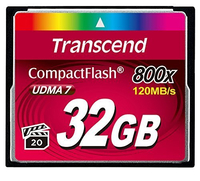 Transcend Flash-Speicherkarte - 32 GB - 800x ts32gcf800