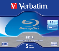 Verbatim 5 x BD-R - 25 GB 6x - Jewel Case (Schachtel) 43715