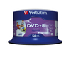Verbatim 50 x DVD+R - 4.7 GB 16x - Bedruckbarer Innenring,  in Fotoqualität bedruckbare Oberfläche 43512