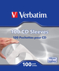 Verbatim CD-/DVD-Hülle - Kapazität: 1 CD/DVD (Packung mit 100) 49976