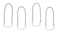 Reflective Loop Zipper Pull Set