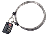 TSA 3-Dial Lock & Cable