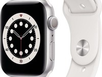 Apple Apple Watch Series 6 (44mm) GPS (silber/weiß)