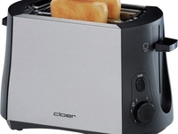 Cloer 3419 Toaster (edelstahl/schwarz)