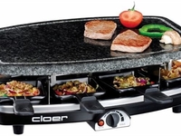 Cloer 6430 Raclette + heisser Stein (silbergrau)