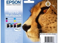 Epson Ink/t0715 Cheetah 4x5.5ml CMYK