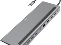Hama 10 Port USB-C-Docking-Station (Grau)