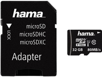Hama 124139 microSDHC 32GB Class 10 + Adapter