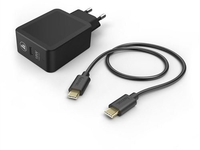Hama 183326 USB-C Ladeset (18W) (Schwarz)