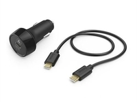 Hama 183327 USB-C KFZ-Ladeset (18W) (Schwarz)