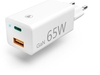 Hama 210592 Ladegerät GaN (65W) USB-C/A (weiss)