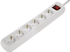 Hama 30384 6fach Stecker mit Schalter (weiß)