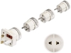 Hama 44220 REISESTECKER SET UNI II (weiss)