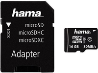 Hama microSDHC 16GB Class 10 + Adapter