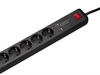 Hama Steckdosenleiste 5 Stecker + USB (Schwarz)