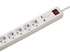 Hama Steckdosenleiste 5 Stecker + USB (weiß)
