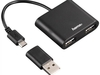 Hama USB 2.0 OTG-HUB 2 Port (Schwarz)