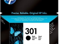 HP 301 Black Ink Cartridge (Schwarz)