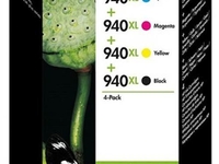 HP 940XL CMYK Ink Cartridge Combo Pack (4-farbig)