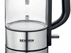 Severin WK 3472 Mini Wasserkocher 0, 5 Liter (Glas Edelstahl gebürstet)