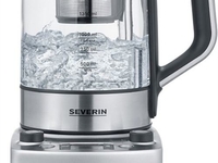 Severin WK3422 Wasser-/Teekocher Liftfunktion (Glas Edelstahl gebürstet)