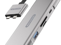 Sitecom CN-411 Dual USB-C Multiport Adapter (Aluminium)