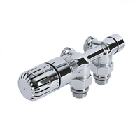  Hahnblock Heizkörperwinkelventil thermostatisch mit Eurokonus für 16mm Kunststoff-Mehrschichtverbundrohre,  von Hudson Reed