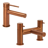 1-Loch Waschtischarmatur & Badewannenarmatur satiniertes Kupfer - Otto