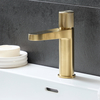 1-Loch Waschtischarmatur mit Push Button in Gold-Finish - Idro Hudson Reed