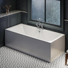 180cm x 80cm Einbaubadewanne doppelseitig,  Seiten- & Endverkleidung wählbar – Richmond Hudson Reed