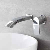2-Loch Unterputz Waschtischarmatur mit Wasserfallausguss - Razor,  von Hudson Reed