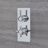 2-Wege Runde Thermostat-Duscharmatur mit Umschalter Chrom - Tec