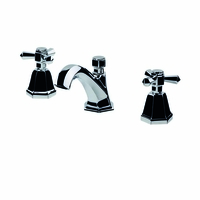 3-Loch Waschtischarmatur Retro mit Kreuzgriffen Chrom - RAK Washington x Hudson Reed