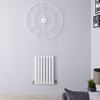 600x410mm 804W Revive Air Design Heizkörper Aluminium Weiß Doppellagig,  Gäste WC,  von Hudson Reed
