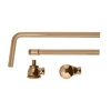 Ab- und Überlaufgarnitur für Badewannen mit Push-Up Stöpsel,  in gebürstetem Kupfer - Hudson Reed