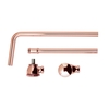 Ab- und Überlaufgarnitur mit Push-Up Stöpsel,  für Badewannen - Kupfer - Hudson Reed