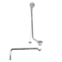 Ab- und Überlaufgarnitur mit Stöpsel und Siphon Chrom,  von Hudson Reed