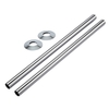 Abdeckrohre und Abdeckungen 300mm Chrom (im Set),  von Hudson Reed
