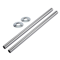 Abdeckrohre und Abdeckungen 300mm Chrom (im Set),  von Hudson Reed