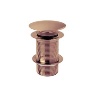 Ablauf mit Push-Up-Stöpsel ohne Überlauf,  in Kupfer-Finish - Hudson Reed