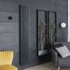 Aluminium Design Heizkörper Elektrisch ohne Leitflüssigkeit,  1784mm Breite wählbar,  Anthrazit,  Wandmontage - Revive Ardus