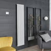 Aluminium Design Heizkörper Elektrisch ohne Leitflüssigkeit 1784mmx354mm,  WLAN-Thermostat,  Weiß,  Wandmontage - Revive Ardus
