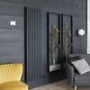 Aluminium Design Heizkörper Elektrisch ohne Leitflüssigkeit 1784mmx472mm,  WLAN-Thermostat,  Anthrazit,  Wandmontage - Revive Ardus