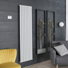 Aluminium Design Heizkörper Elektrisch ohne Leitflüssigkeit 1784mmx472mm,  WLAN-Thermostat,  Weiß,  Wandmontage - Revive Ardus