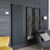 Aluminium Design Heizkörper Elektrisch ohne Leitflüssigkeit 1784mmx590mm,  WLAN-Thermostat,  Anthrazit,  Wandmontage - Revive Ardus
