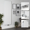 Aluminium Design Heizkörper Vertikal Weiß 1800mm x 565mm 2210W (Doppellagig) - Lex