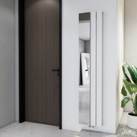 Aluminium-Designheizkörper mit Spiegel - 1800mm x 375mm - Vertikal - Weiß - 900W - Aris von Hudson Reed